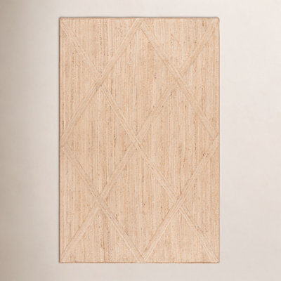 Flatweave Geometric Jute Rug