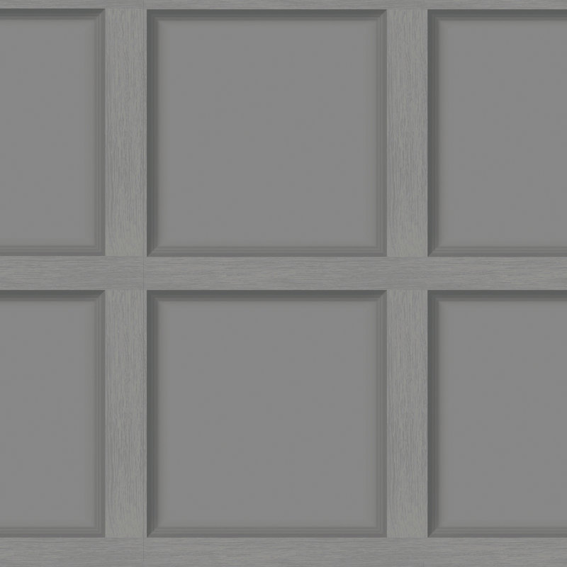Papier peint moderne en faux bois avec panneau gris