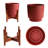 Ebern Modern Resin Pot Planter with Wooden Stand-1843114442-1839056885