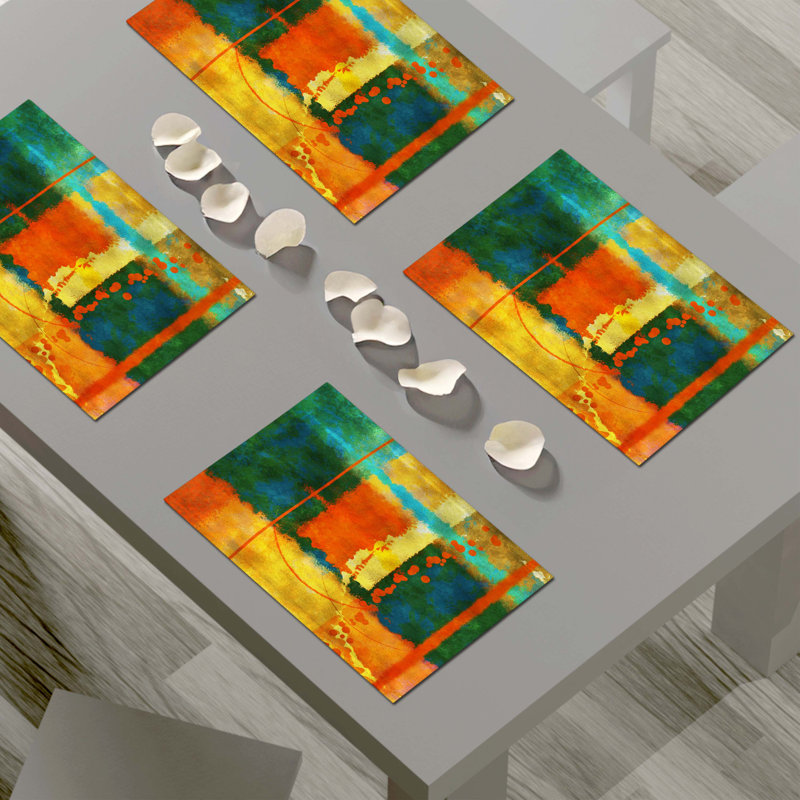 Napperon abstrait en polyester