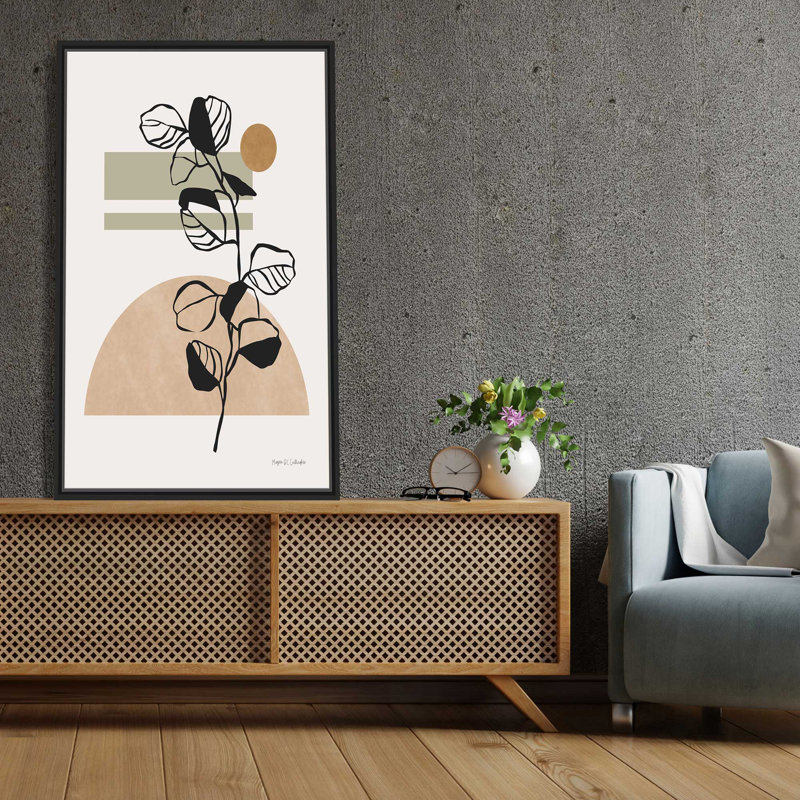 Peinture Scandi Farmhouse II, L 31,5 po x H 51,5 po, Cadre noir