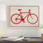 «Red Bike Flat», reproduction d'impression sur toile tendue-32711560