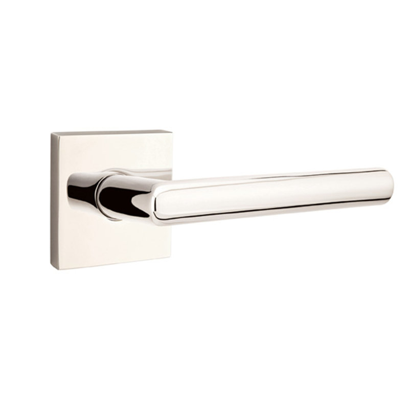 Poignée de porte avec passe-tringle et passe-tringle, Nickel poli à vie, Gauche