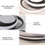Modern Round LED Dimmable Flush Mount Ceiling Light With Remote
