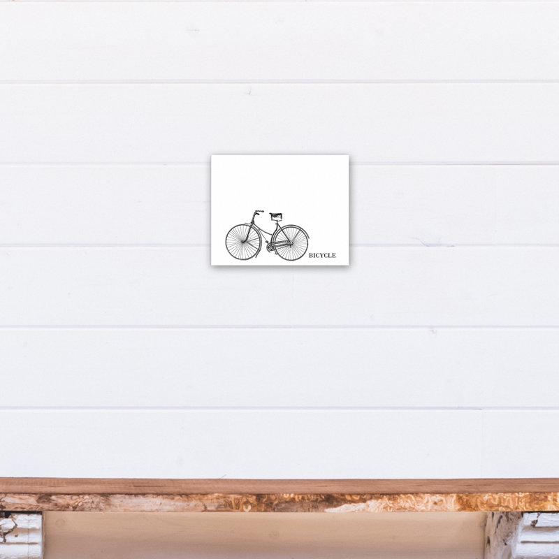 « bicycle sketch », impression sur toile tendue