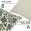 Housse de coussin Art Fab Fabine - Imprimés floraux sur lin doux, Vashundra-109623975-109623979-109623980