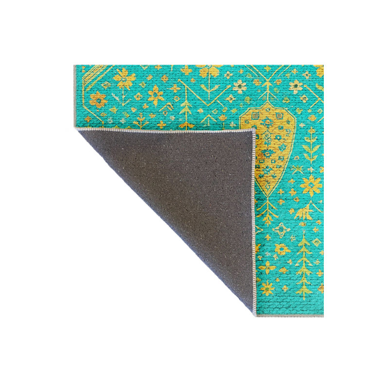 Tapis beige tissé traditionnel Mosso, 4 pi 7 po x 6 pi 7 po