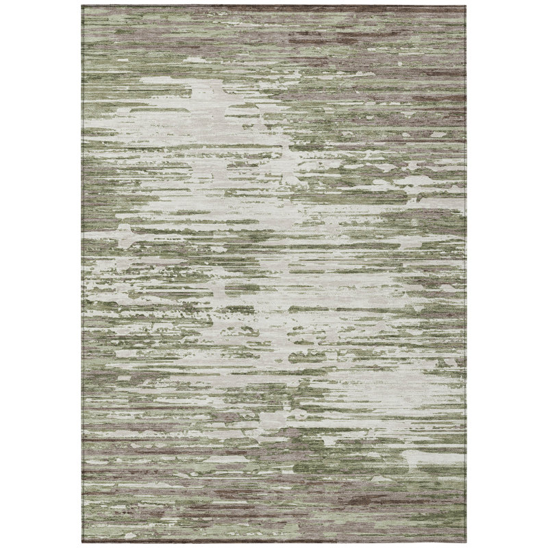 Machine Washable Indoor/Outdoor Chantille ACN2767 Modern Rug, 10' x 14', Sage