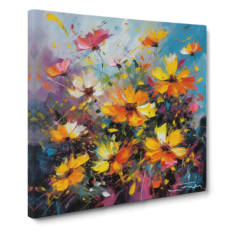 Cosmos Abstract Expressionism - No Frame Print