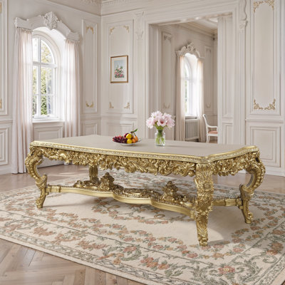 Dining Table, Gold Finish