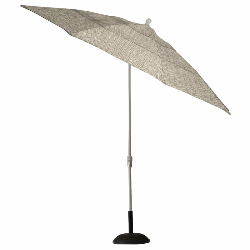 Parasol 11 'Cantilerver, Huître, Chevron sable