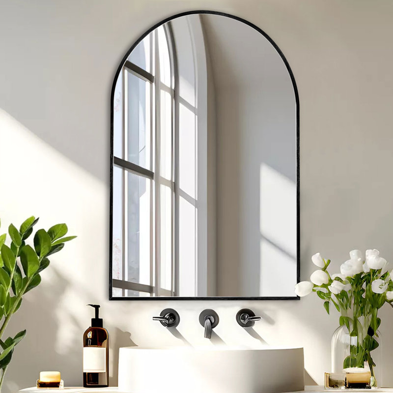 Miroir mural de salle de bain, Noir, noir, noir, noir
