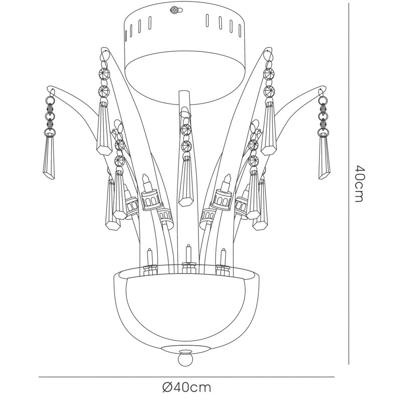 12 - Light Unique/Statement Chandelier
