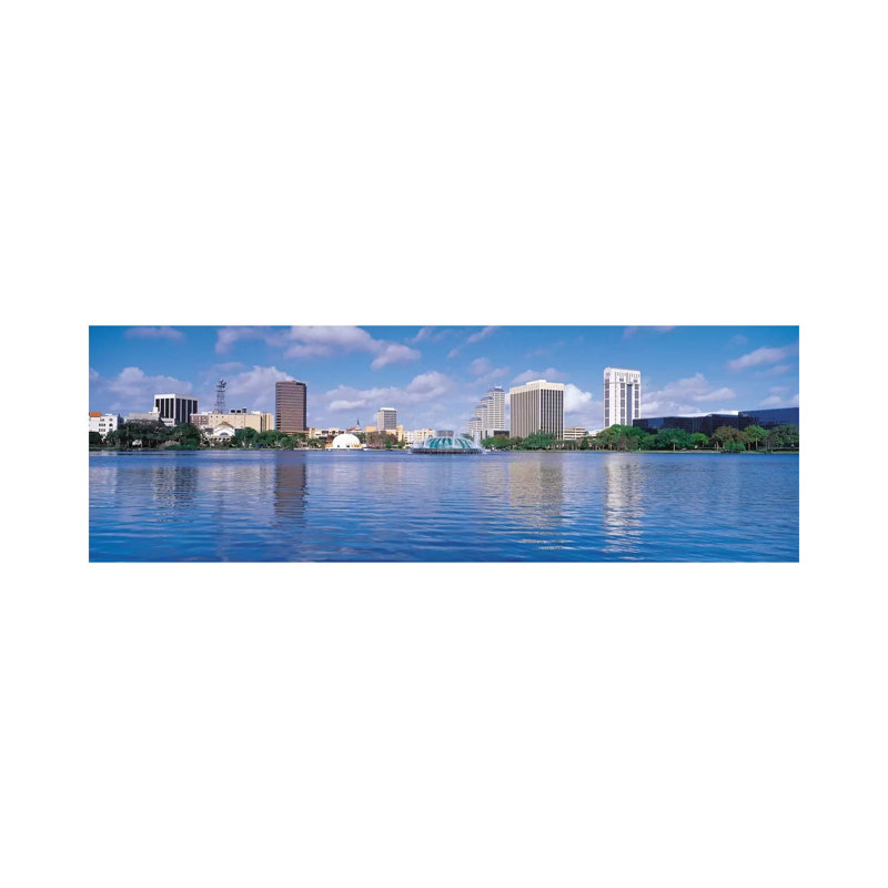 Orlando Panoramic Skyline Cityscape - Wrapped Canvas Panoramic Print