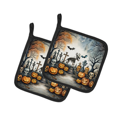 Paire de porte-pots Spooky Halloween