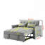 Causeuse futon moderne en velours avec canapé-lit