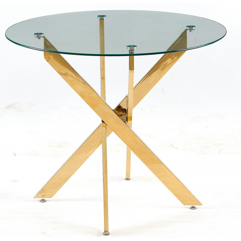 Table de salle à manger Golden, 29.53" H x 35.43" W x 35.43" D