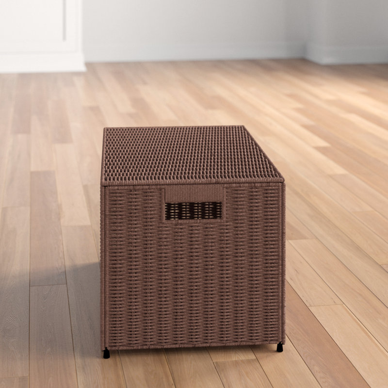 Small Natural Woven Seagrass Wicker Storage Chest
