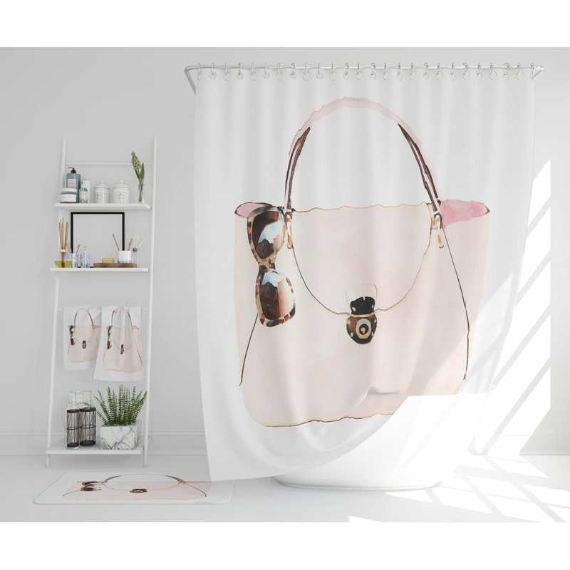 Naylea Polyester Shower Curtain Set