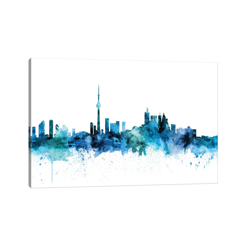 Toronto, Canada Skyline by Michael Tompsett - 1 Piece Wrapped Canvas Wall Art, 66.04 cm H x 45.72 cm W x 3.175 cm D