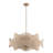 5 - Light 28" Hand-woven Rattan Boho/modern Farmhouse Drum Chandelier With Polished Brass Finish For Dining Room Or Bedroom-101858207