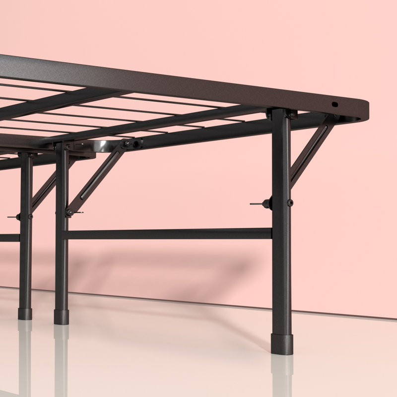 Rubino Steel Folding Bed, Easy Assembly & Storage, Underbed Clearance, No Box Spring Needed, Queen, 16