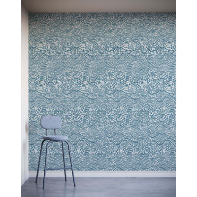 7m x 75cm Matte Abstract Wave Wallpaper Roll