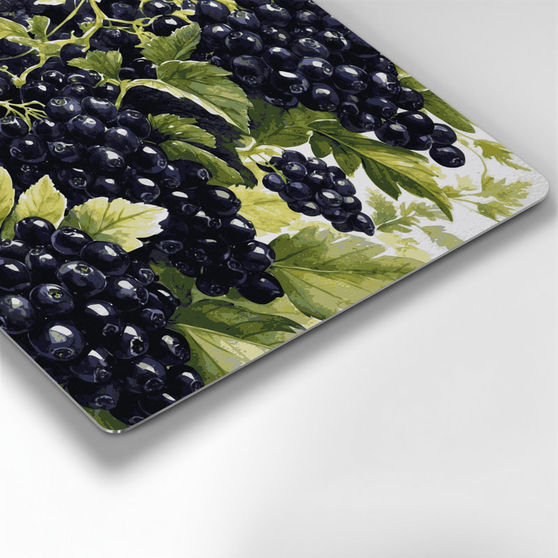 Art mural en métal fruits et groseille, H 32 po x l 32 po