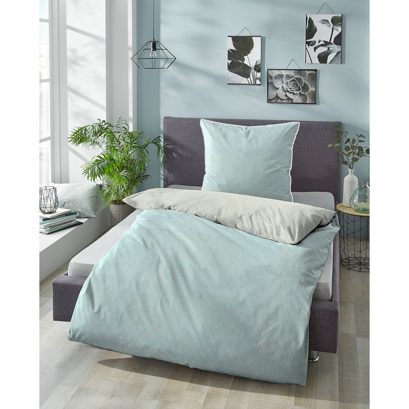 Bed Linen, 200 x 200 cm - 2 Pillowcases (80 x 80 cm), Chili