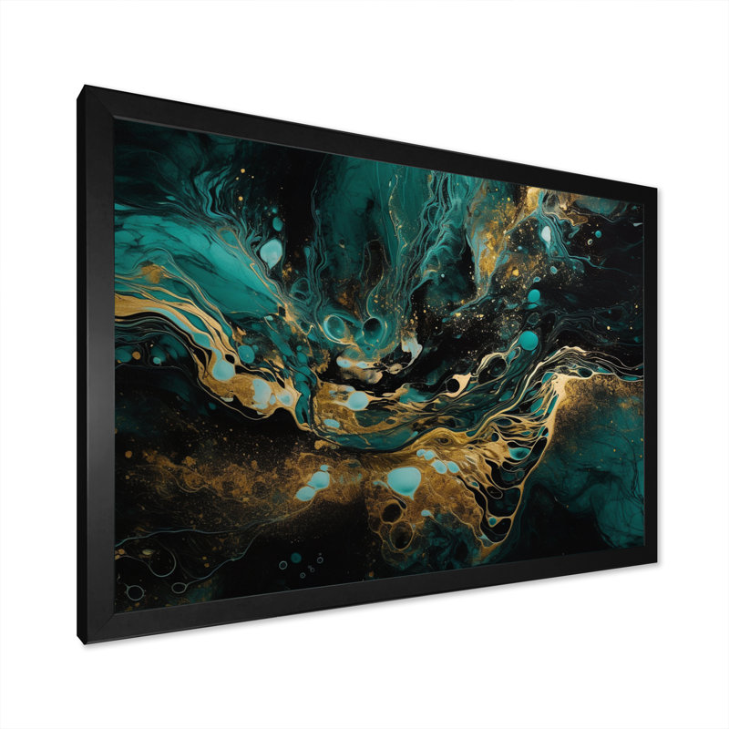 L'essence de la fluidité I - impression, Cadre photo noir, H 12 po x l 20 po x P 1 po