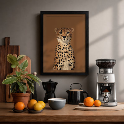 Cheetah Portrait Modern - Print