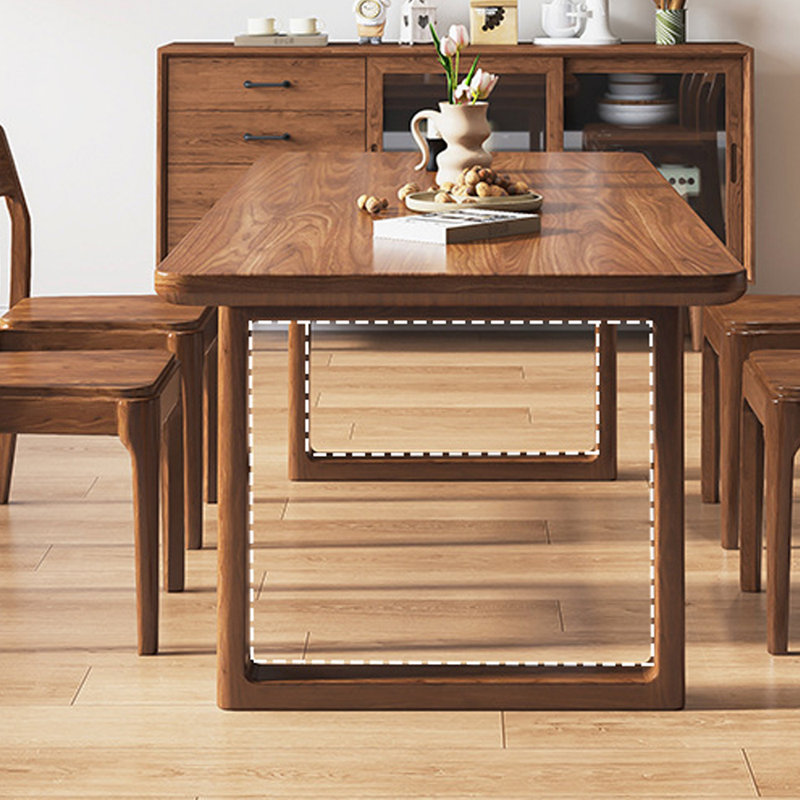 Ensembles de table de salle à manger simples et élégants en bois massif, H 29,52 po x l 62,99 po x P 31,49 po