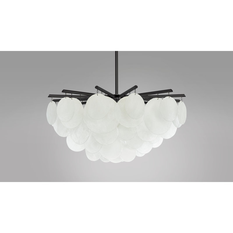 Nimbus 6 - Light Chandelier, Satin Brass