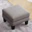 Grey Fabric Seating - Serve As Shoe Stool And Foot Relaxation Thick Cushioned Seat With Coil Spring Elastic Sponge Inside Upholstery Material Solid Wood Leg Stand Easy To Assemble Piece-117813113