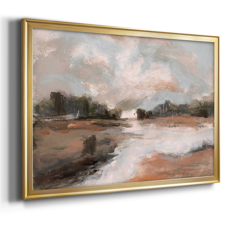South Pond, reproduction d'art sur toile, H 18 po x l 26 po x P 1,5 po, Or
