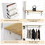 96'' Closet System With Drawers, 8Ft Closet Organizer System With Mirror Cabinet& 3 Shelving Towers