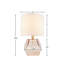 Lampe de table géométrique en verre