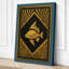 Golden Fish, Art Deco - Wrapped Canvas-446137542-446137551