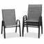 Ensemble de 4 chaises de patio pour le jardin, la cour arrière, la terrasse et le restaurant