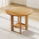 Table de salle à manger moderne 42 po pour 4 personnes avec pieds en bois massif pour la cuisine et la salle à manger