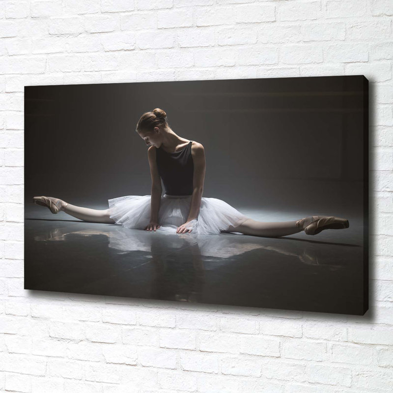 Ballerina - No Frame Print on Glass, 70cm H x 100cm W x 2cm D, Canvas