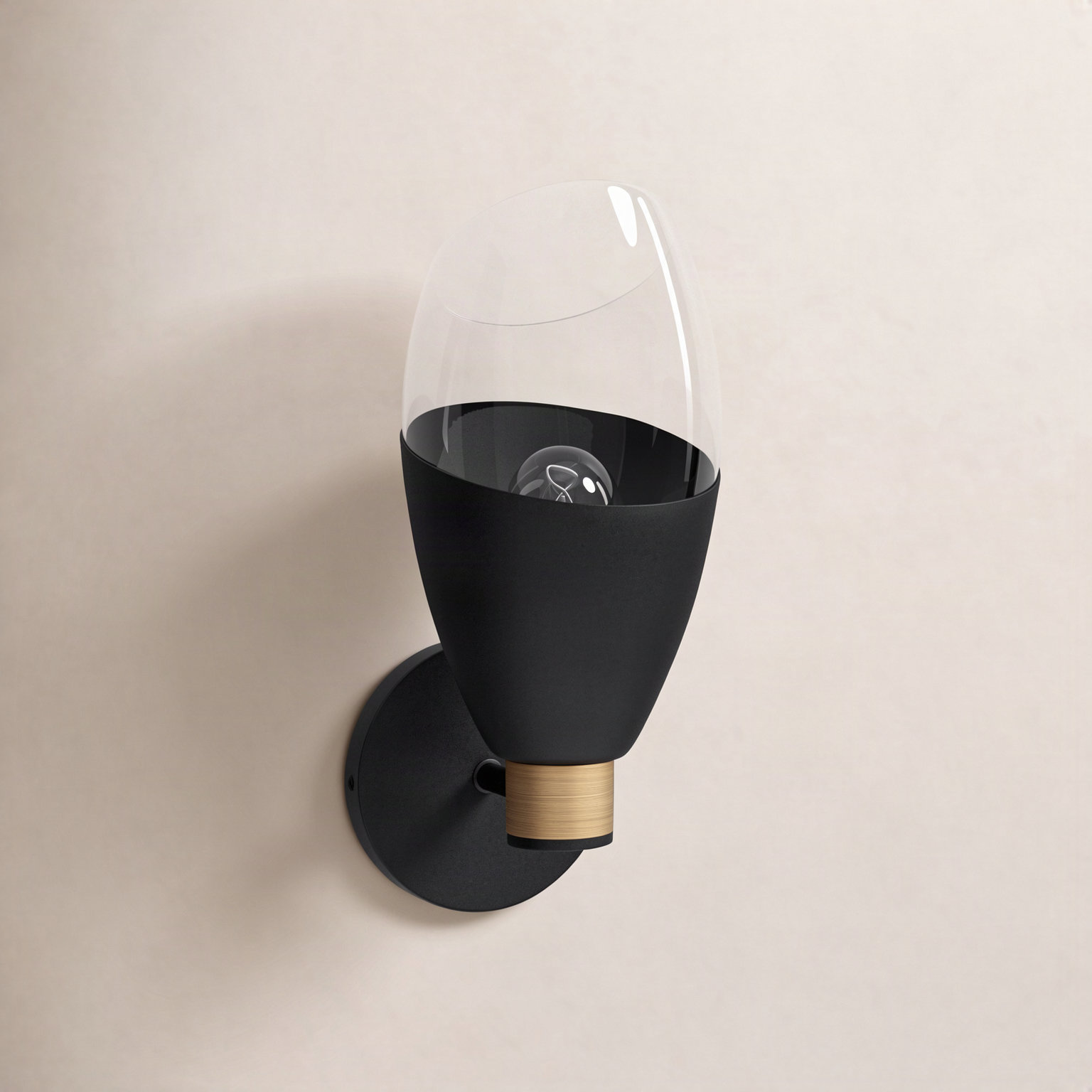 Phineas Bath Sconce, 1, Matte Black