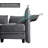 Ahren Velvet Reclining L-Shaped Sectional Reversible-356820625