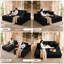 Canapé-lit modulaire en velours côtelé 78,7 po surdimensionné pour lit double en velours côtelé avec sièges profonds double couche, canapé-lit sans cadre avec 4 coussins, sans assemblage requis (noir)-1094698068