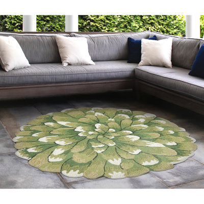 Ismay Floral Polyester Water Resistant Kitchen Mat