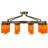 Clark Glass Semi Flush Mount