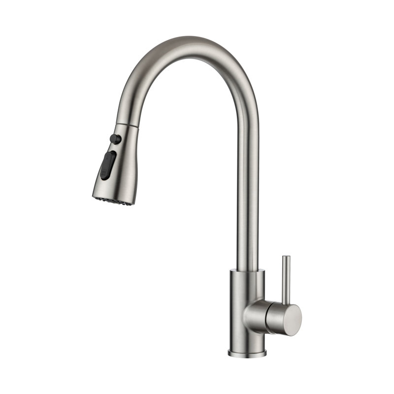 Rainlex Pull Down Touch Kitchen Faucet, Brushed Nickel