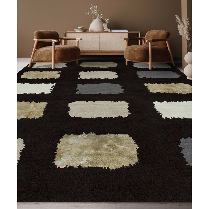 Geometric Area Rug, Rectangle 6' x 9'