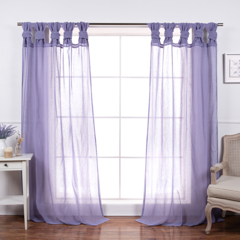 Rideau semi-transparent Tenggarong, Lilas