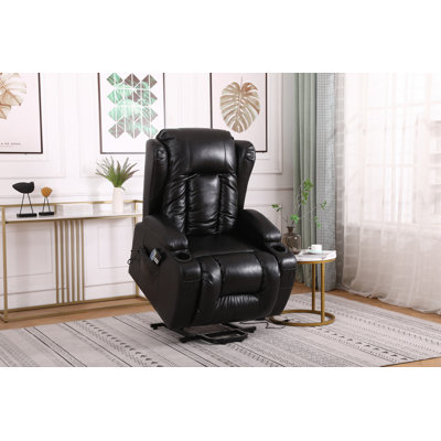 Convery Faux Leather Heated Massage Chair